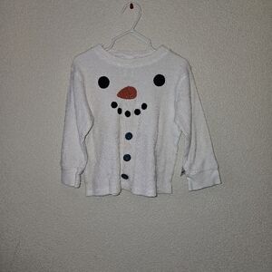 White Snowman Kids Shirt